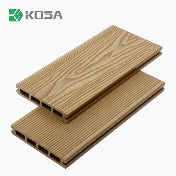 KSD-146H25 Superior WPC 3D Embossed Decking With Factory Price