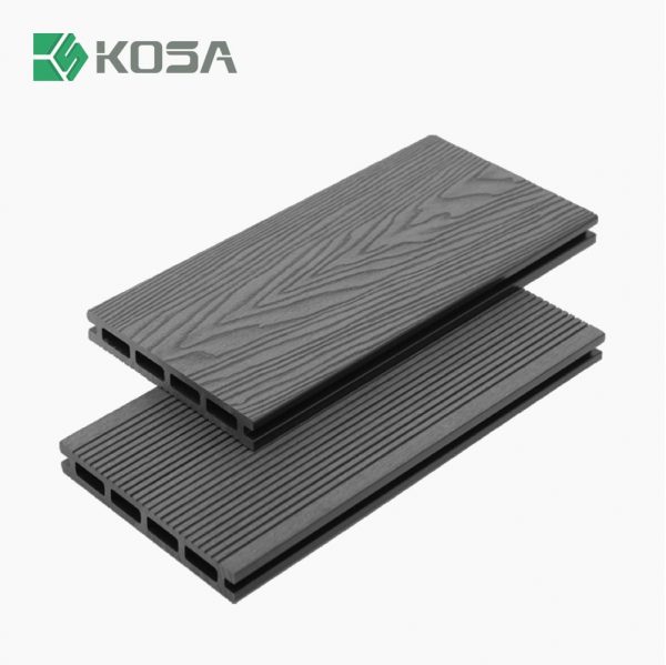 KSD-145H22-Charcoal 3D Embossed Decking