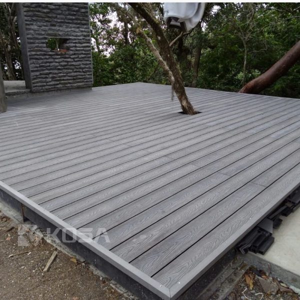 KSD-145H22-Charcoal 3D Embossed Decking