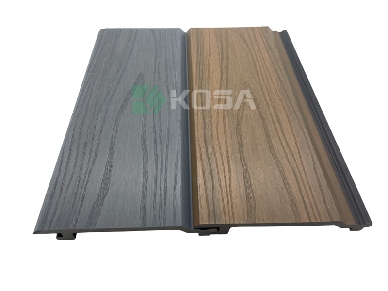 Co-extrusion cladding with woodgrain finish